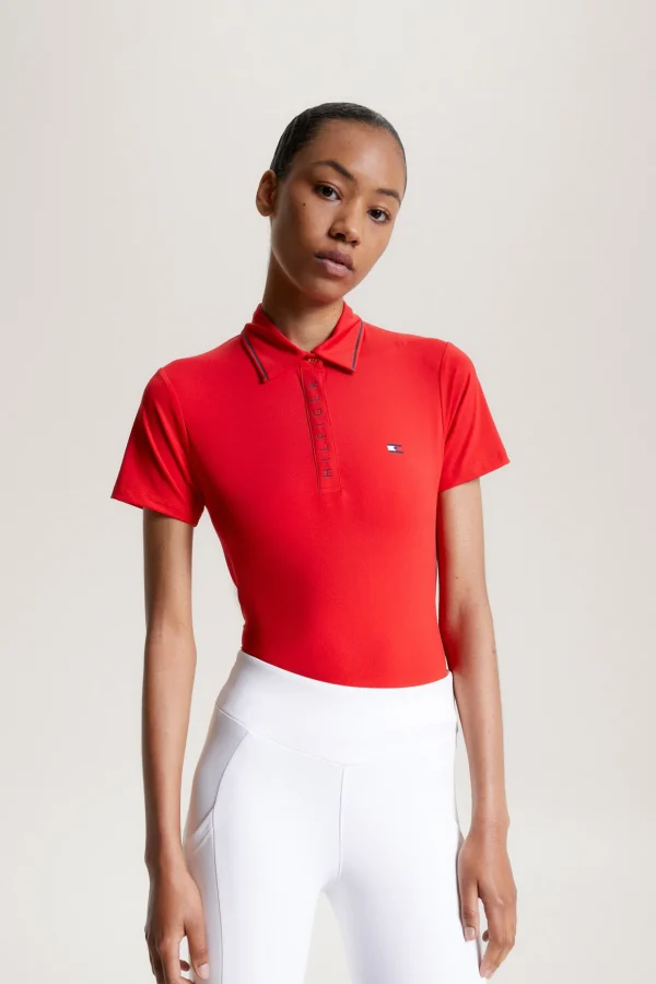 tommyhilfigerequestrian Tommy Hilfiger Equestrian Harlem Polo-skjorte med korte ermer og logo* Skjorter Og Topper