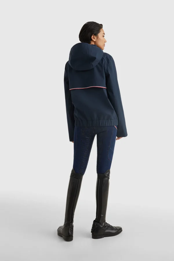 tommyhilfigerequestrian Tommy Hilfiger Equestrian vanntett bomberregnjakke for kvinner* Regntøy | Jakker Og Frakker