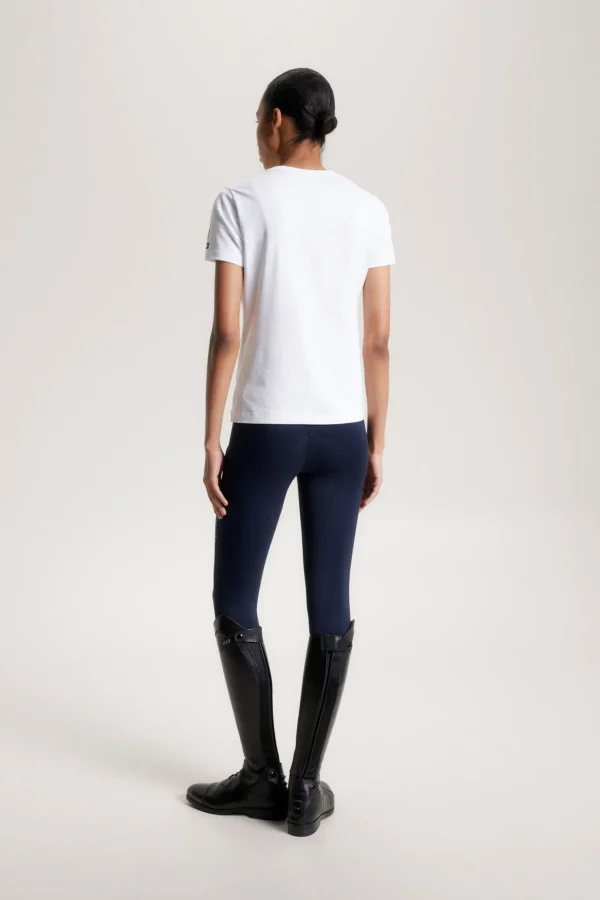 tommyhilfigerequestrian Tommy Hilfiger Equestrian TH Rhinestone skjorte for kvinner* Skjorter Og Topper