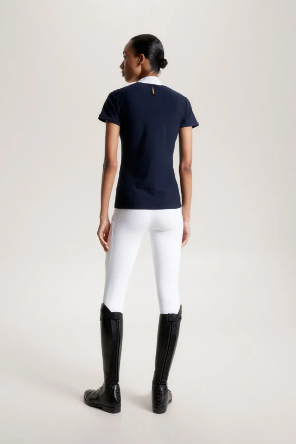 tommyhilfigerequestrian Tommy Hilfiger Equestrian Chelsea Avkjølende Polo-skjorte med korte ermer og logo* Stevne | Skjorter Og Topper