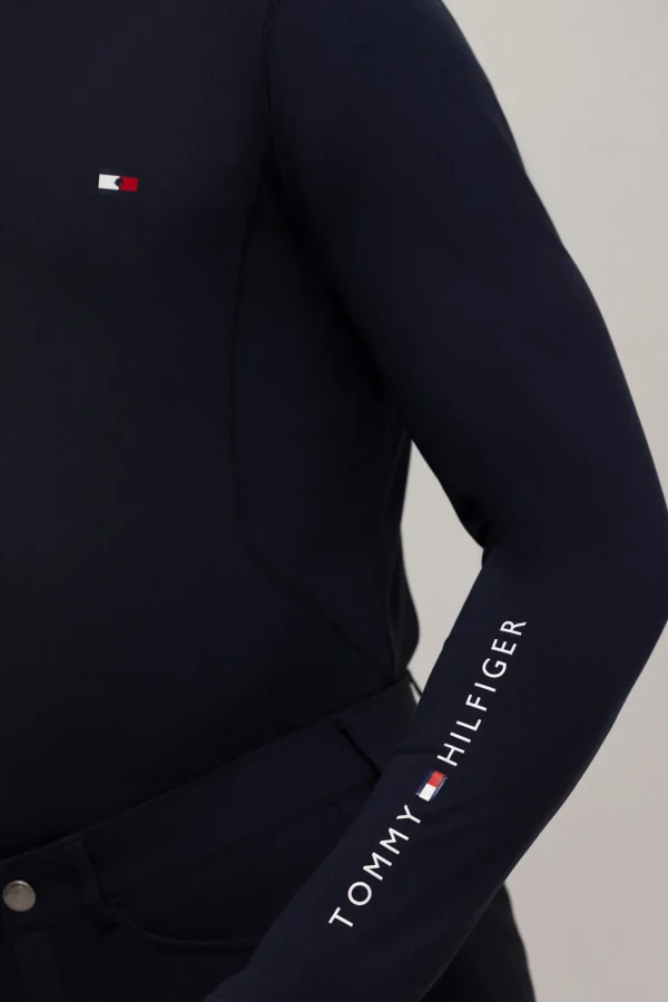 tommyhilfigerequestrian Tommy Hilfiger Equestrian Phoenix herre langermet skjorte med høy hals* Rideskjorter