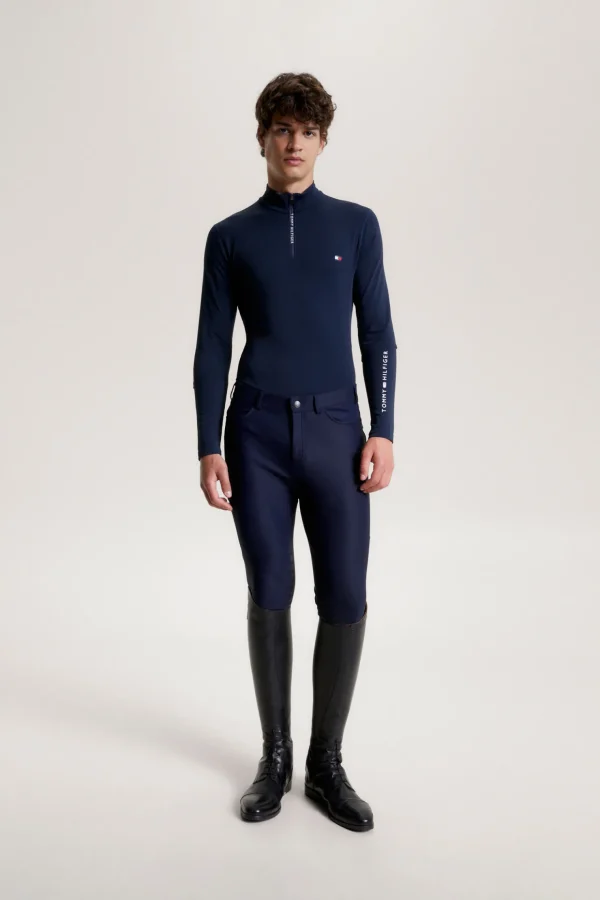 tommyhilfigerequestrian Tommy Hilfiger Equestrian 1/4 Zip Termoskjorte for menn* Rideskjorter