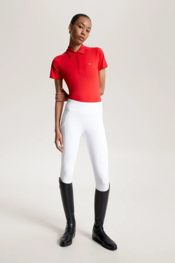 tommyhilfigerequestrian Tommy Hilfiger Equestrian Harlem Polo-skjorte med korte ermer og logo* Skjorter Og Topper