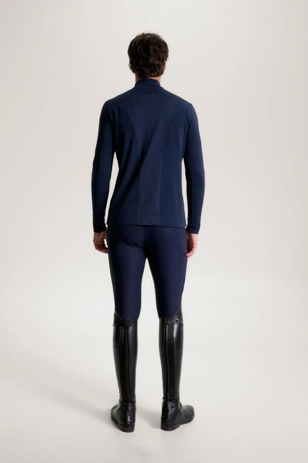 tommyhilfigerequestrian Tommy Hilfiger Equestrian 1/4 Zip Termoskjorte for menn* Rideskjorter