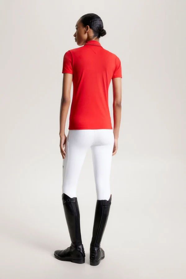 tommyhilfigerequestrian Tommy Hilfiger Equestrian Harlem Polo-skjorte med korte ermer og logo* Skjorter Og Topper