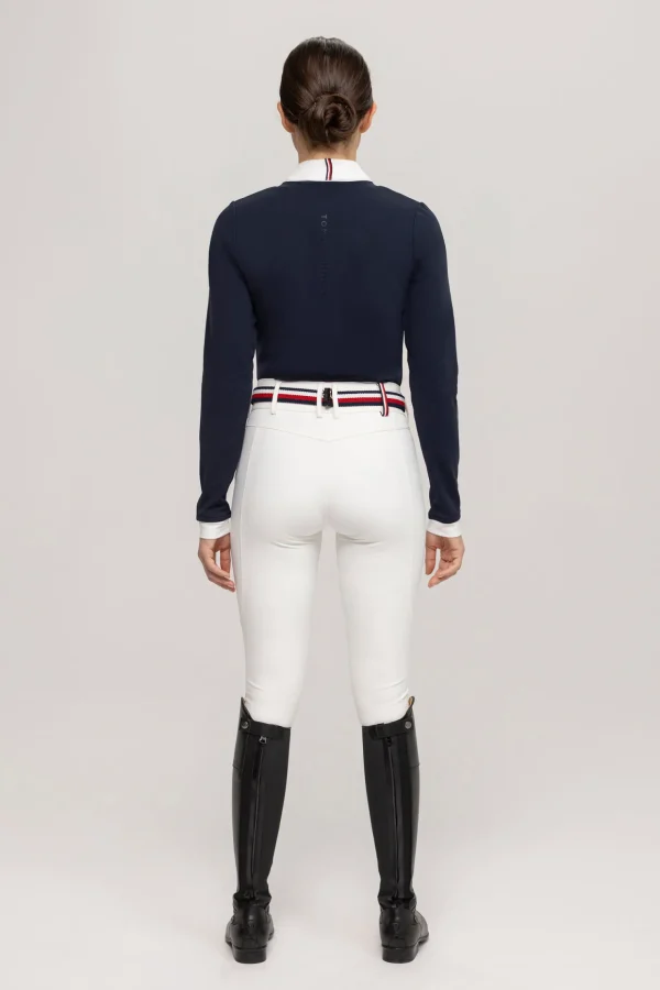 tommyhilfigerequestrian Tommy Hilfiger Equestrian Montana dames 2-i-1 stevneskjorte* Stevne | Skjorter Og Topper